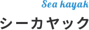 sea kayak シーカヤック